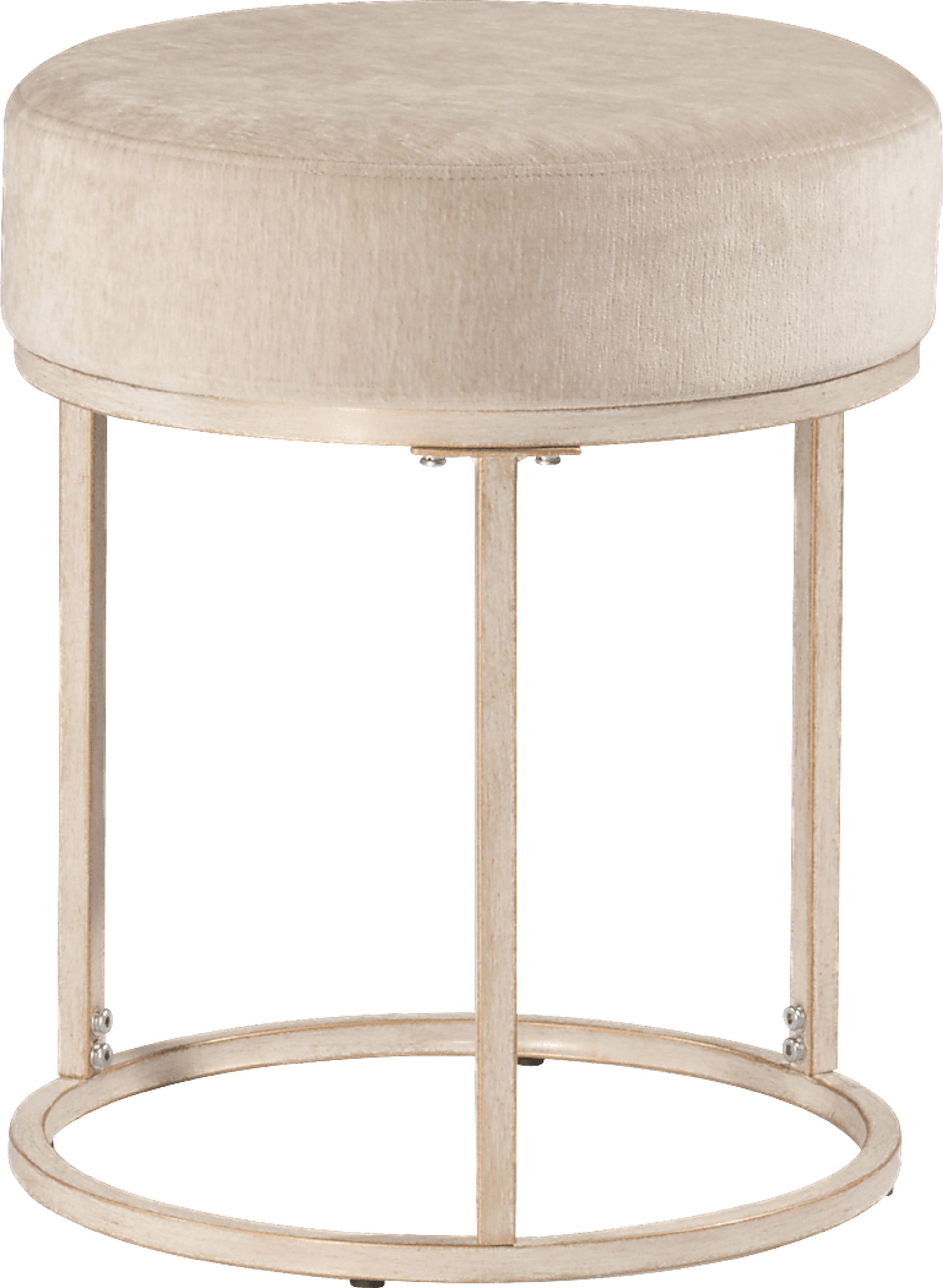 Tennyson White Vanity Stool - Image 1