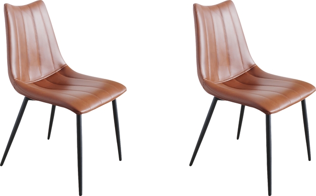 Tenton Brown Side Chair, Set of 2