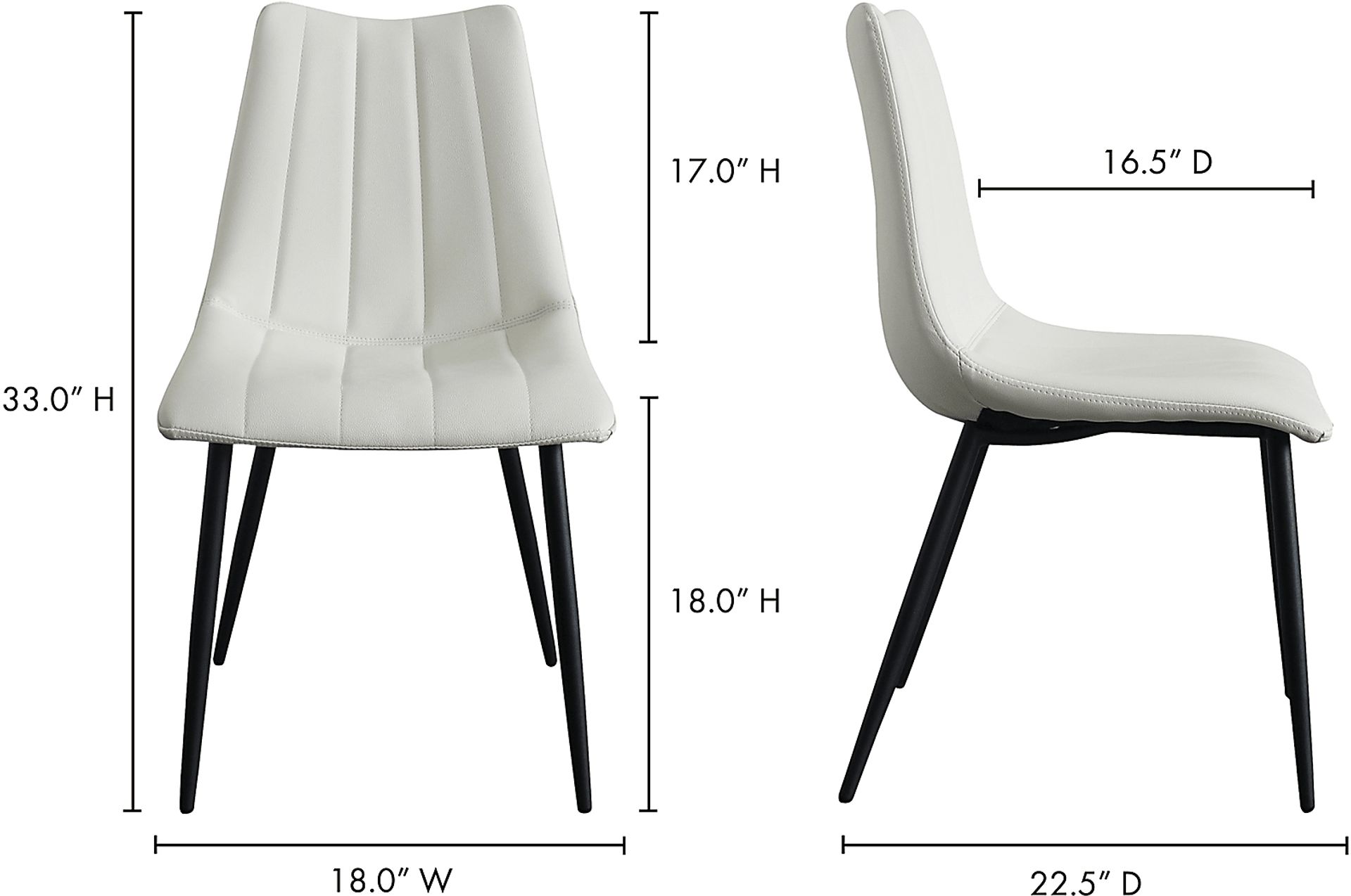 Tenton White Side Chair, Set of 2 - Image 6