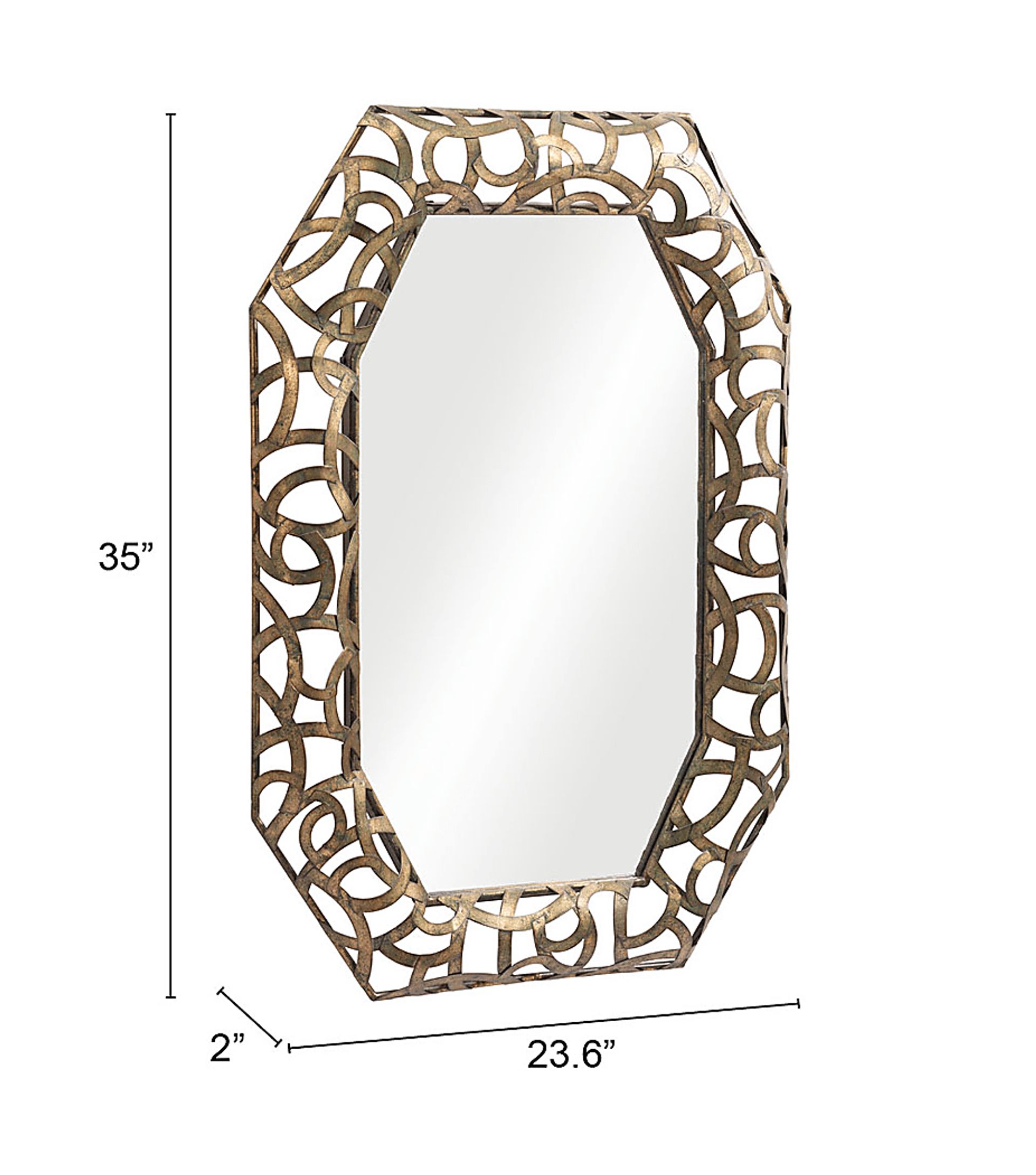 Tequesta Gold Mirror - Image 6
