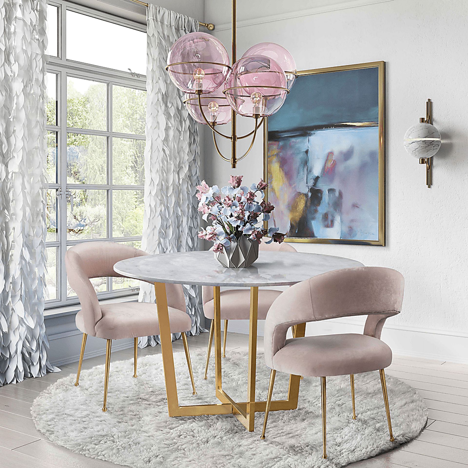 Teracalie IV Blush Dining Chair - Image 6