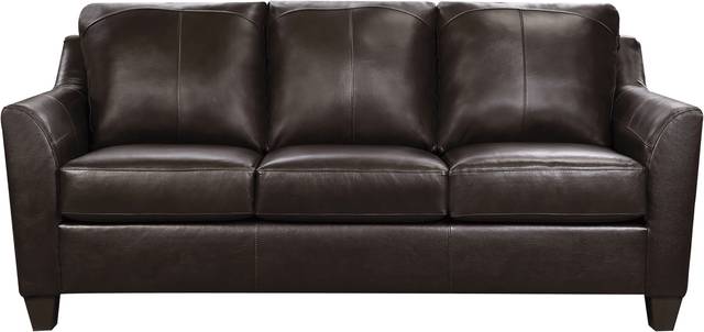 Teramo Brown Leather Sofa - Thumbnail - Image 1