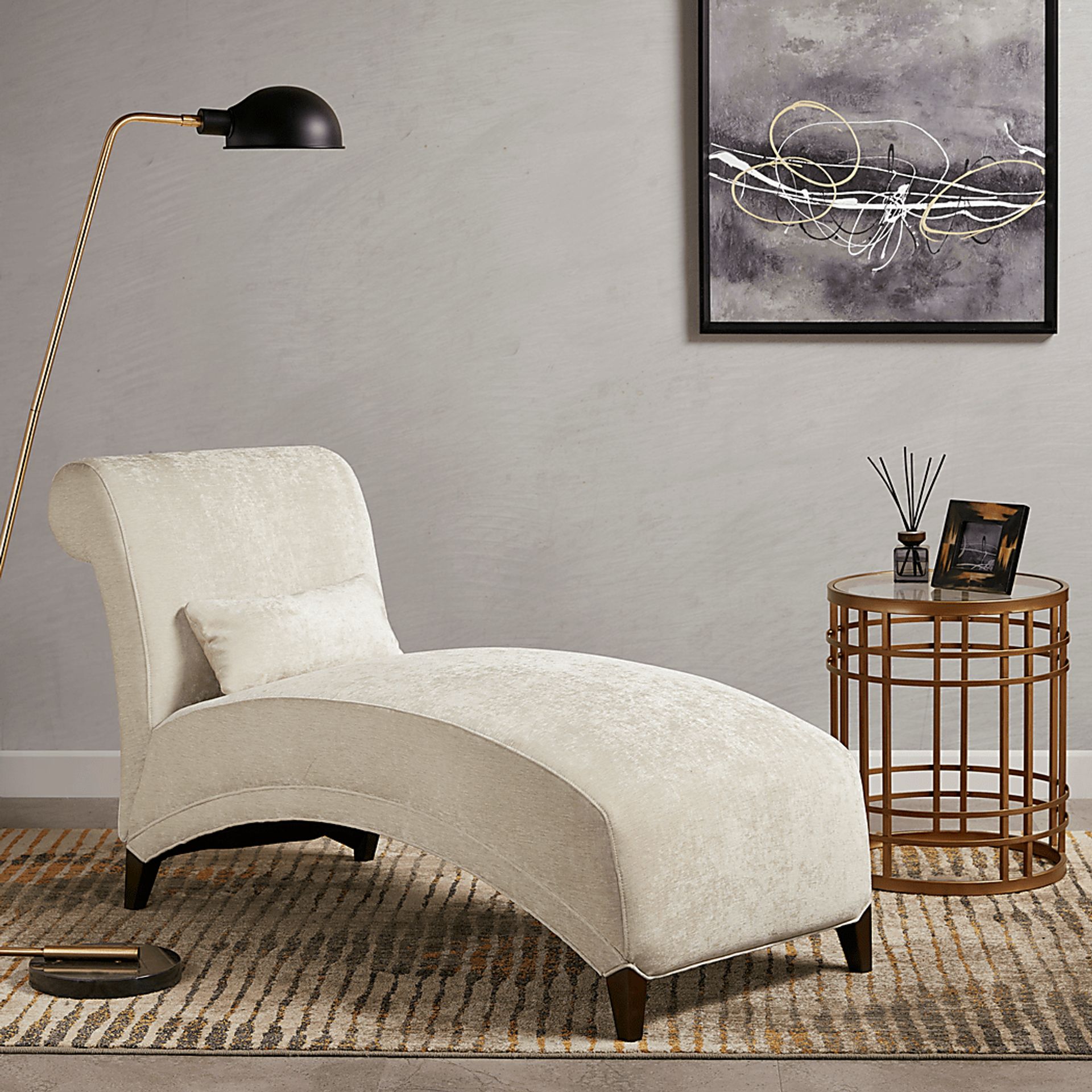 Teregram Cream Chaise - Image 2