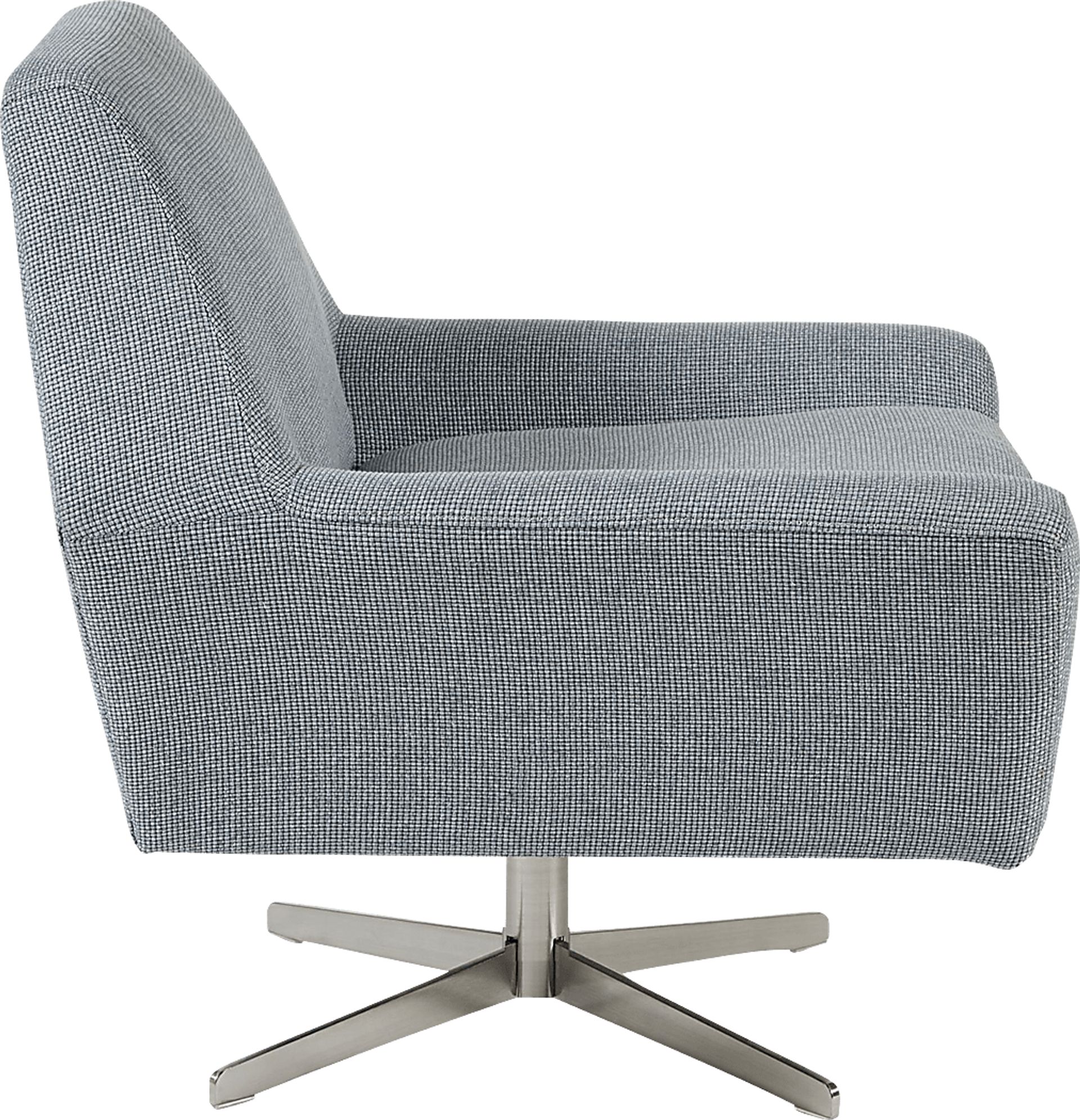 Teresina Blue Accent Swivel Chair - Image 3