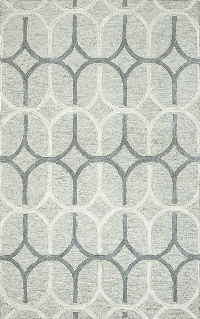 Terika Gray 5' x 8' Rug - Thumbnail - Image 1