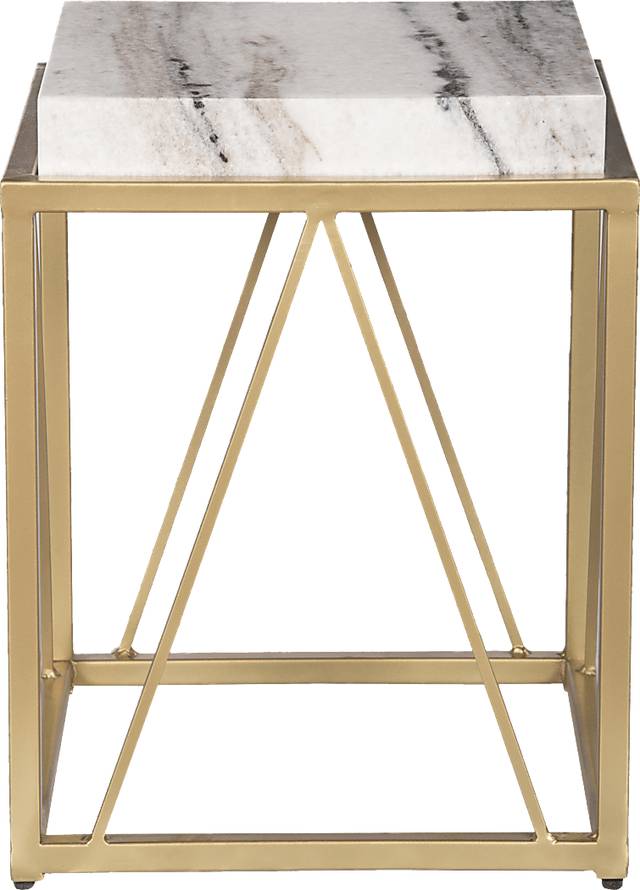 Ternian Gold Accent Table - Thumbnail - Image 2