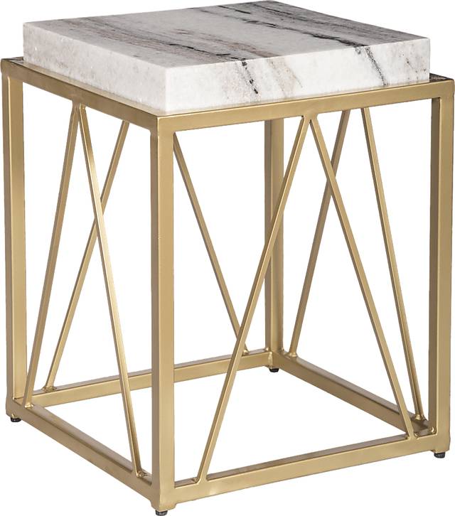 Ternian Gold Accent Table - Thumbnail - Image 1