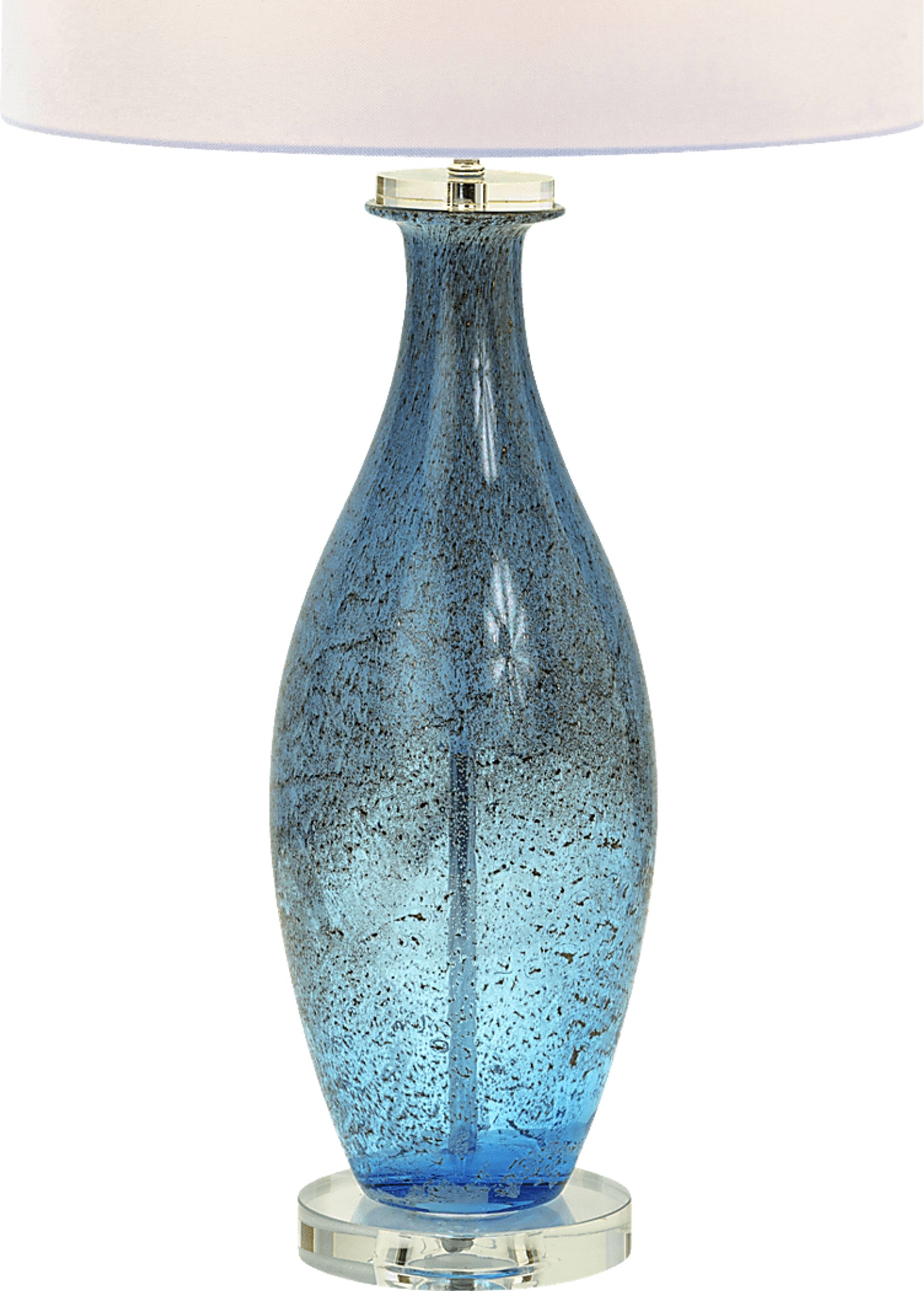 Terra Lake Blue Table Lamps, Set of 2 - Image 3