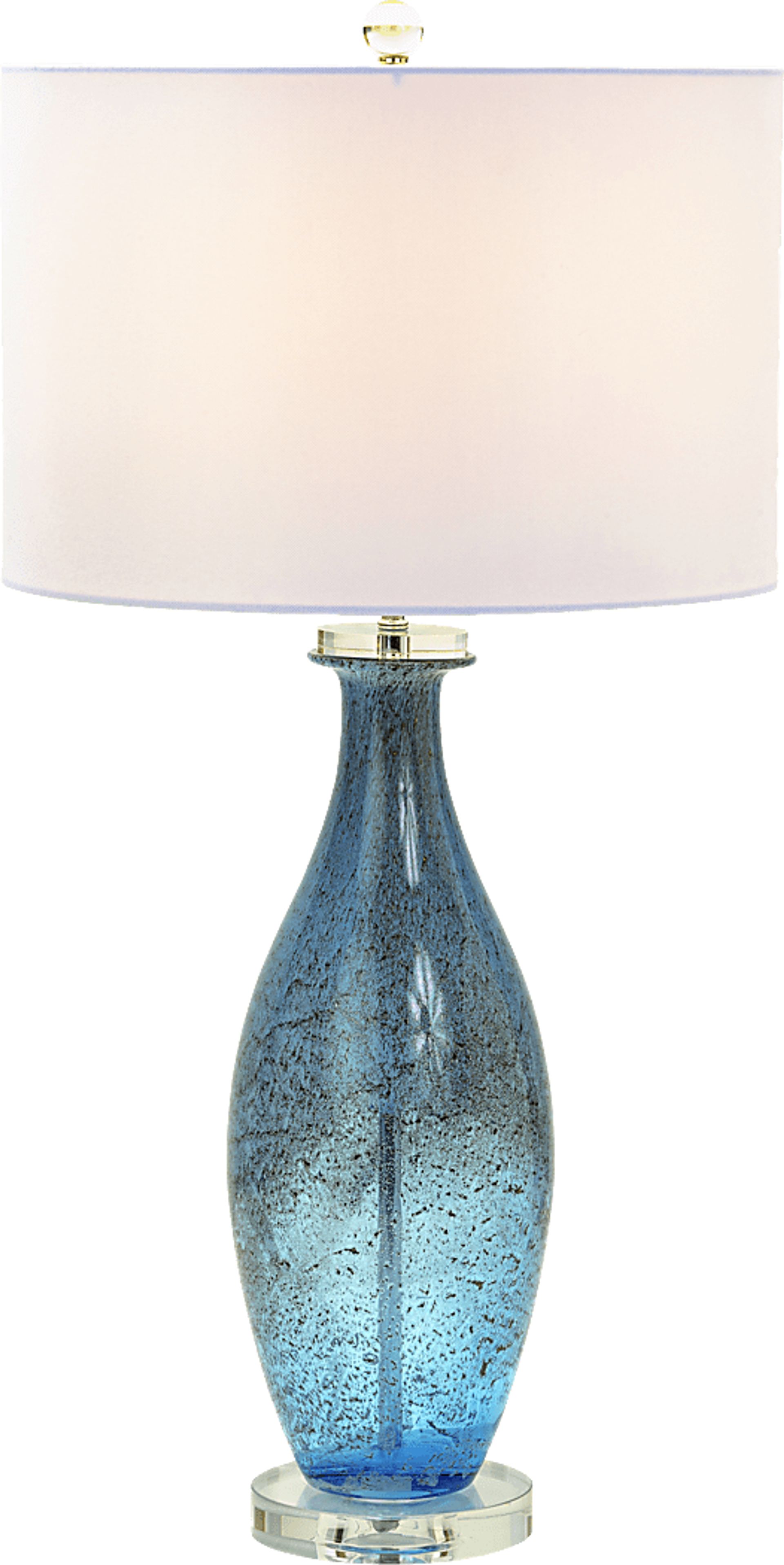 Terra Lake Blue Table Lamps, Set of 2 - Image 4