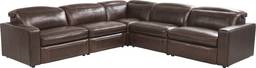 5 pc dual power reclining sectional