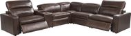 Terralinia 9 Pc Leather Dual Power Reclining Sectional Living Room