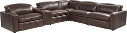 6 pc dual power reclining sectional