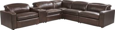 6 pc dual power reclining sectional