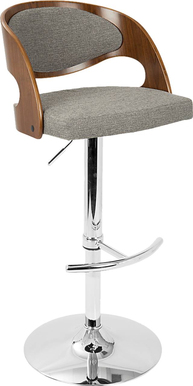 Tescord Gray Adjustable Barstool, Set of 2 - Thumbnail - Image 11