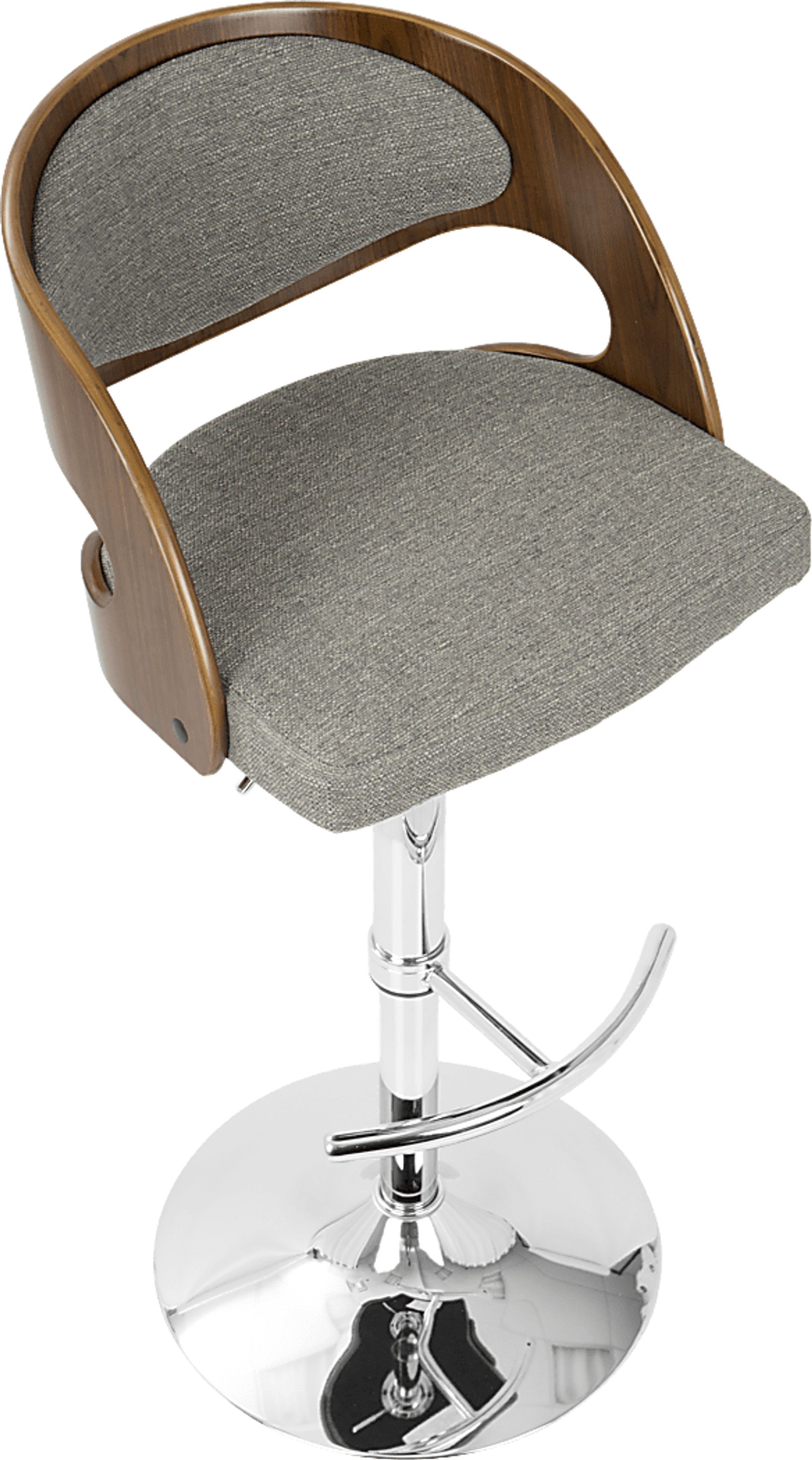Tescord Gray Adjustable Barstool, Set of 2 - Image 4