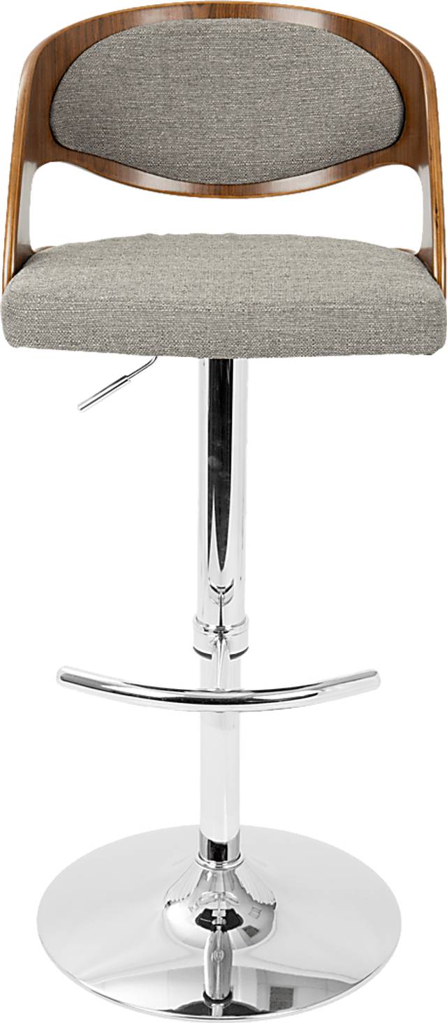 Tescord Gray Adjustable Barstool, Set of 2 - Thumbnail - Image 5