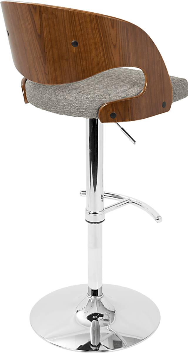 Tescord Gray Adjustable Barstool, Set of 2 - Thumbnail - Image 9
