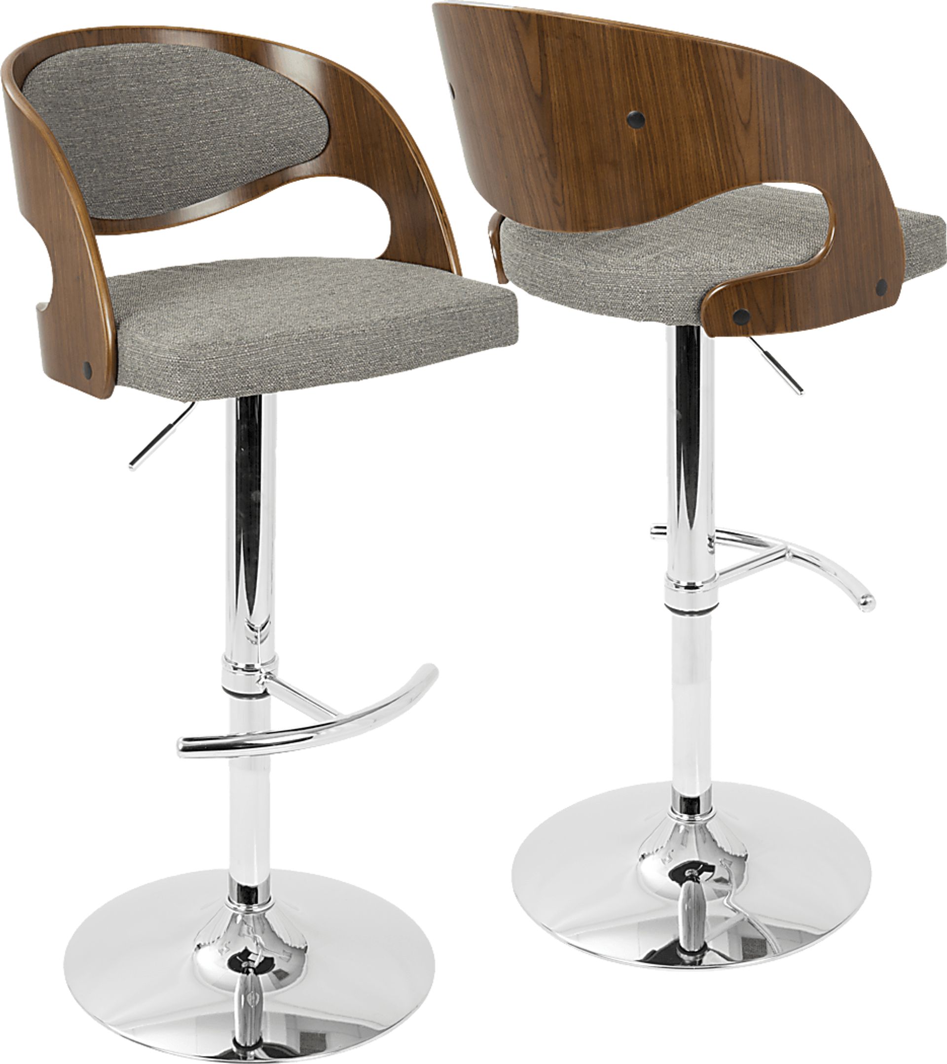 Tescord Gray Adjustable Barstool, Set of 2 - Image 10