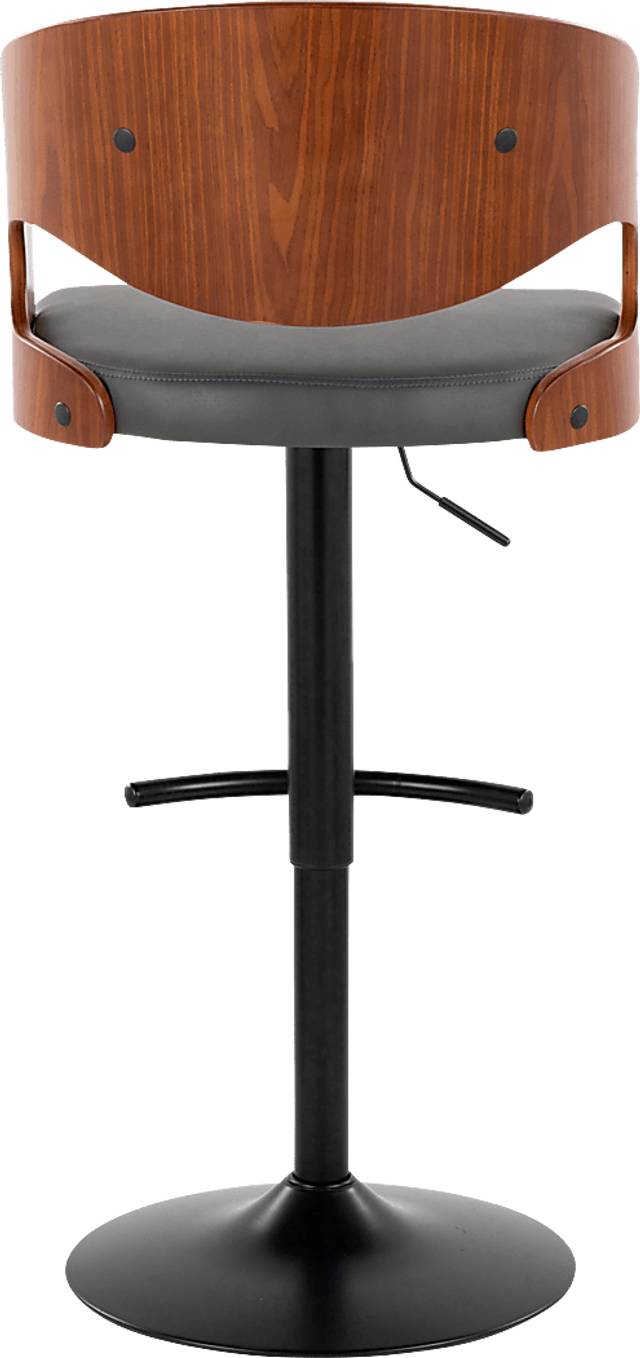 Tescord III Charcoal Adjustable Barstool, Set of 2 - Thumbnail - Image 7