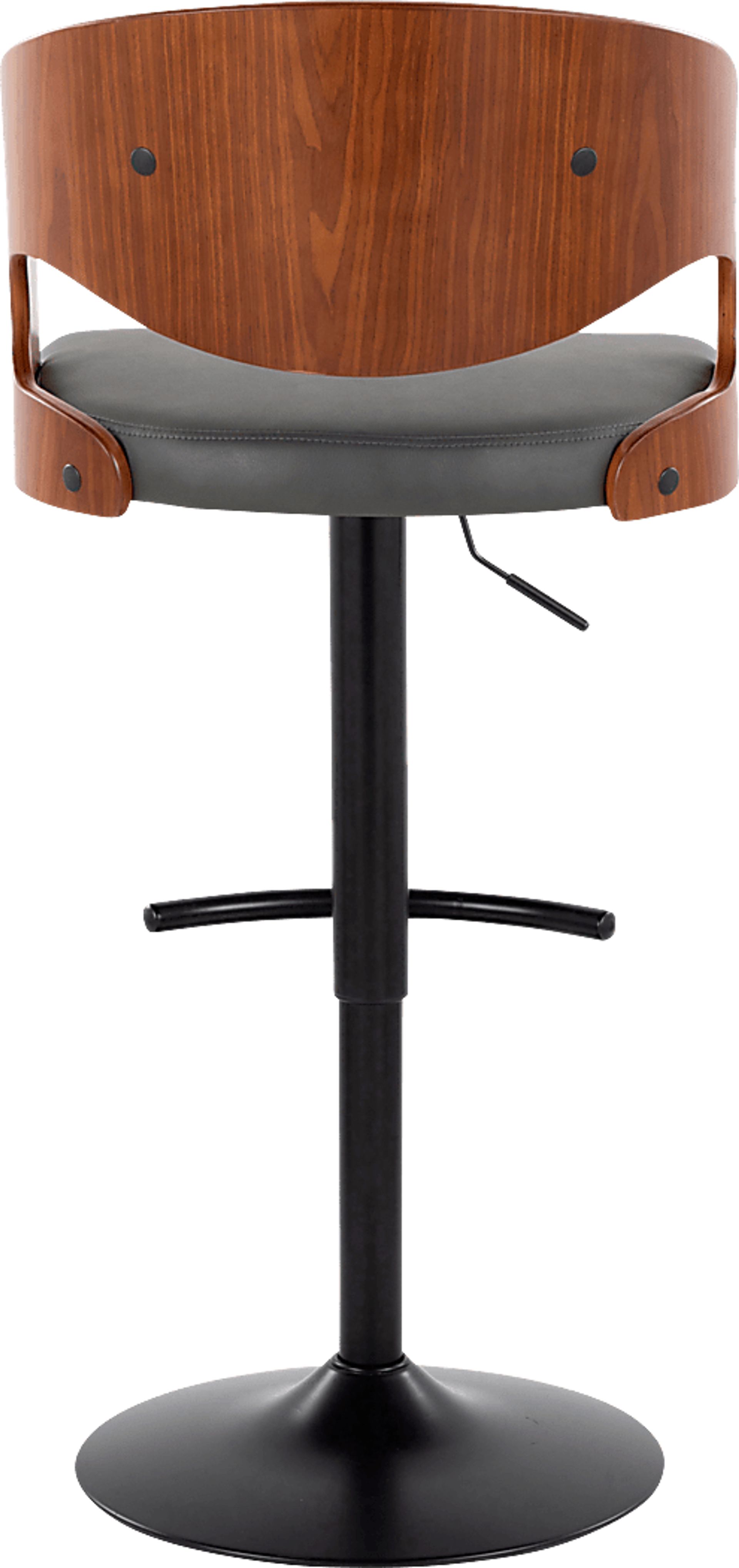 Tescord III Charcoal Adjustable Barstool, Set of 2 - Image 7