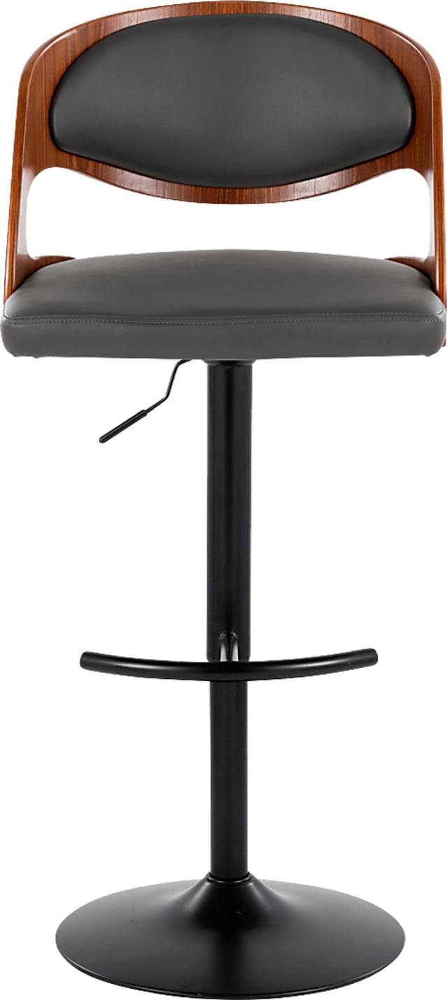 Tescord III Charcoal Adjustable Barstool, Set of 2 - Thumbnail - Image 8