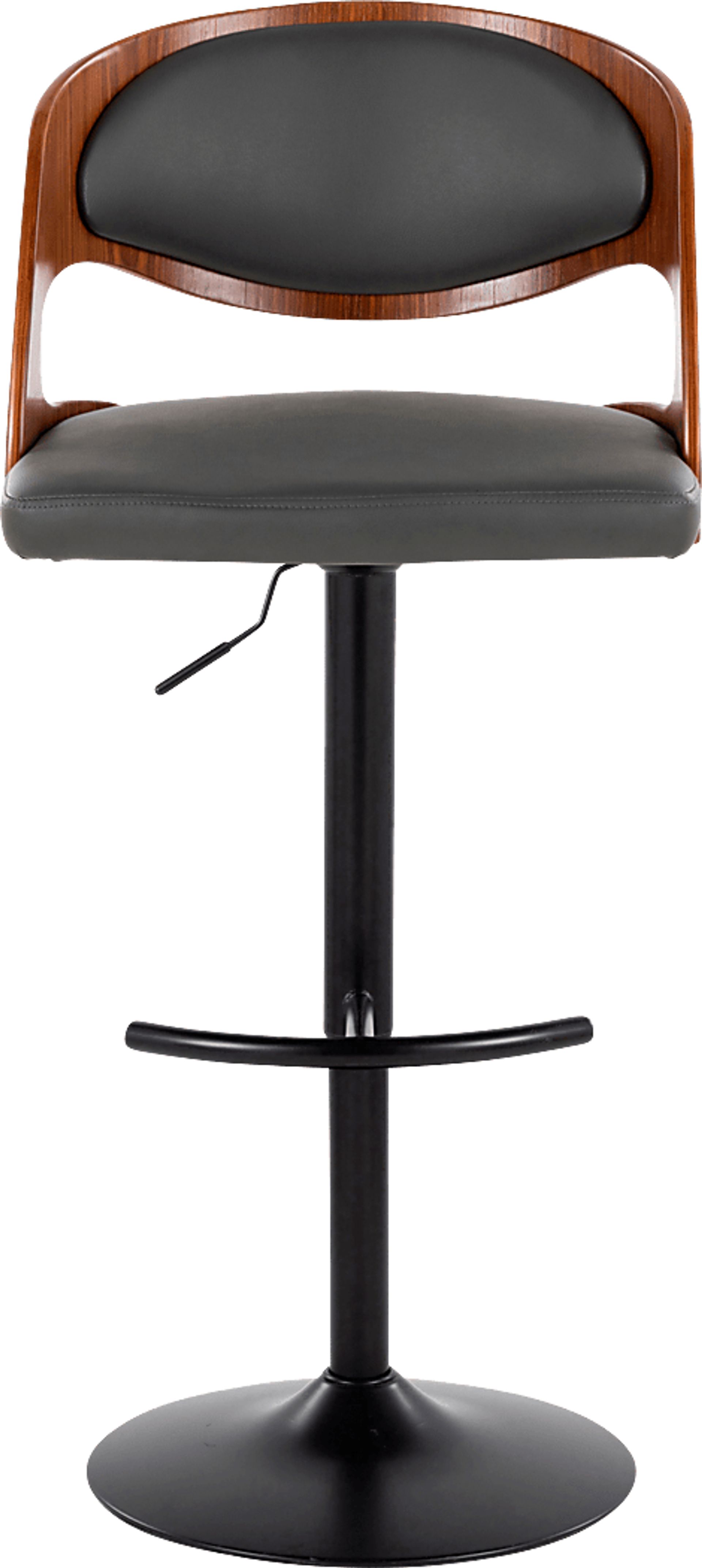 Tescord III Charcoal Adjustable Barstool, Set of 2 - Image 8