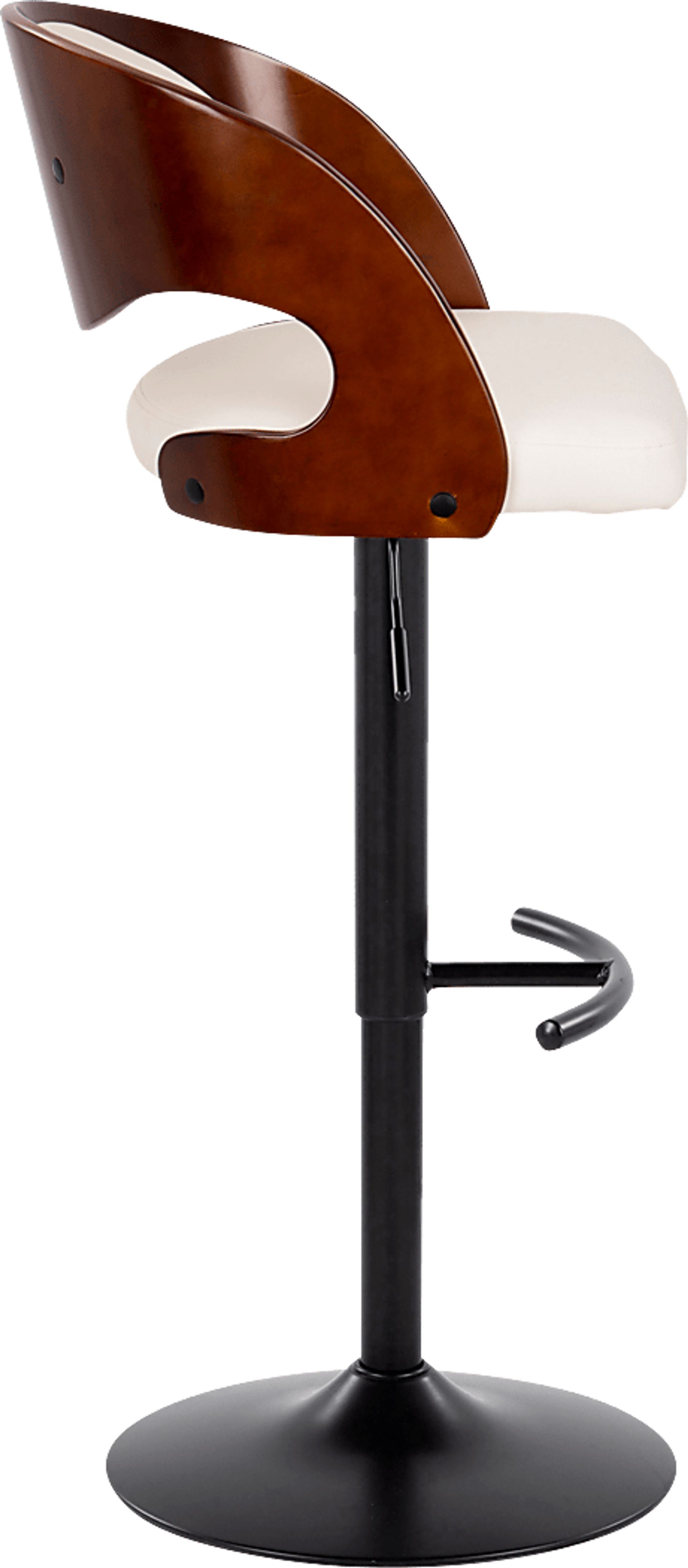 Tescord III White Adjustable Barstool, Set of 2 - Image 5