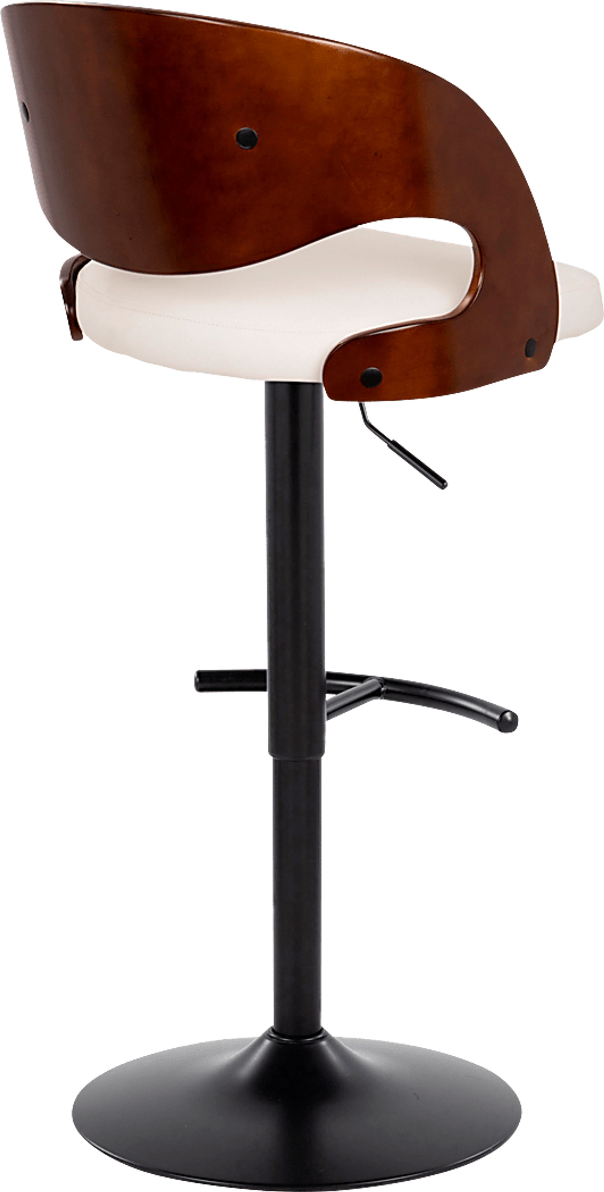 Tescord III White Adjustable Barstool, Set of 2 - Image 6