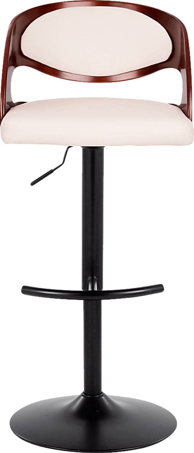 Tescord III White Adjustable Barstool, Set of 2 - Thumbnail - Image 8