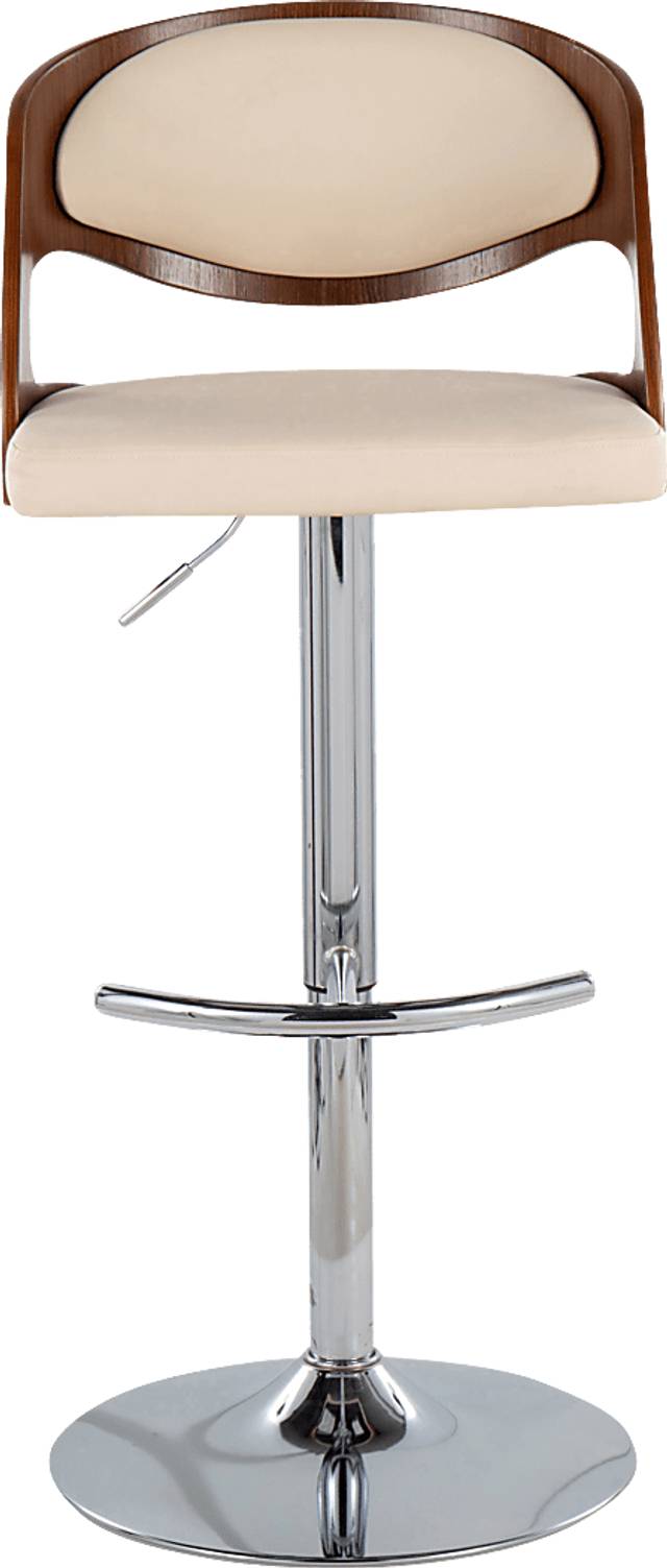 Tescord IV Cream Adjustable Swivel Barstool, Set of 3 - Thumbnail - Image 9