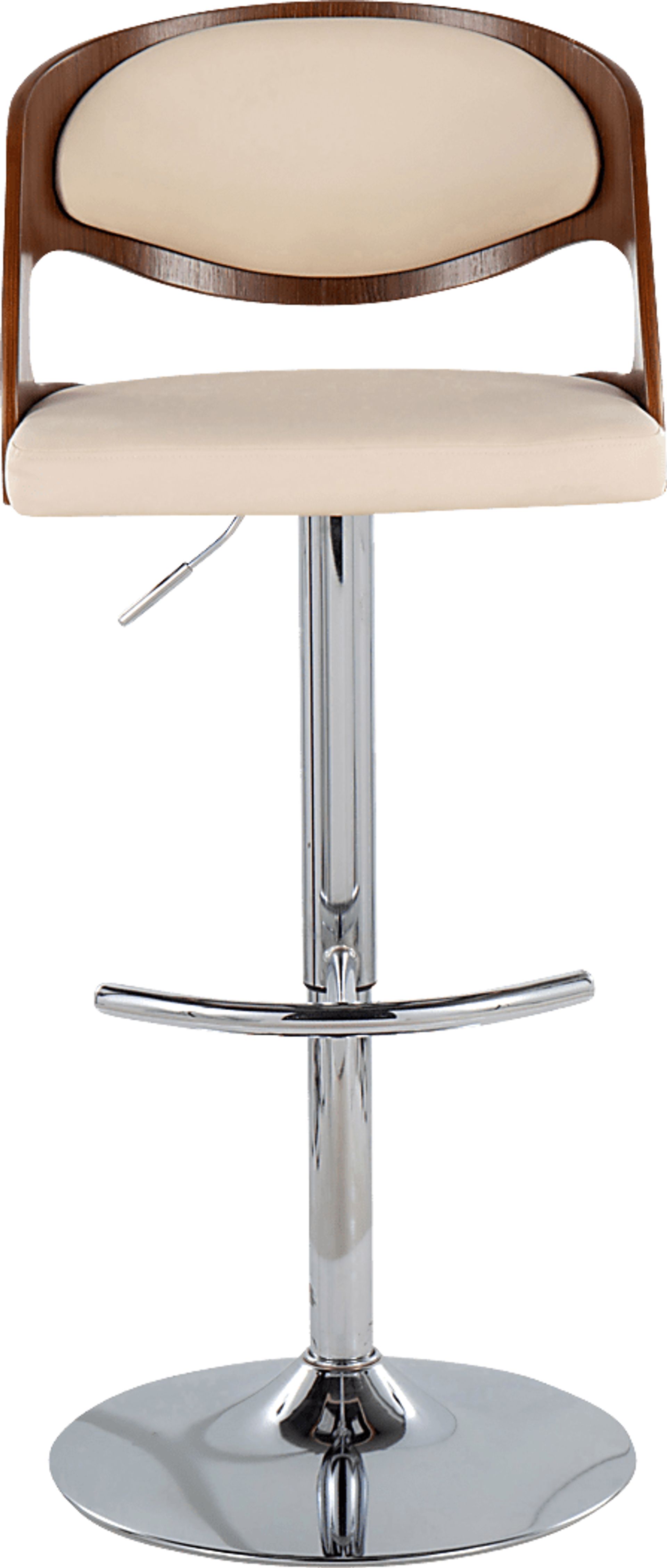 Tescord IV Cream Adjustable Swivel Barstool, Set of 3 - Image 9