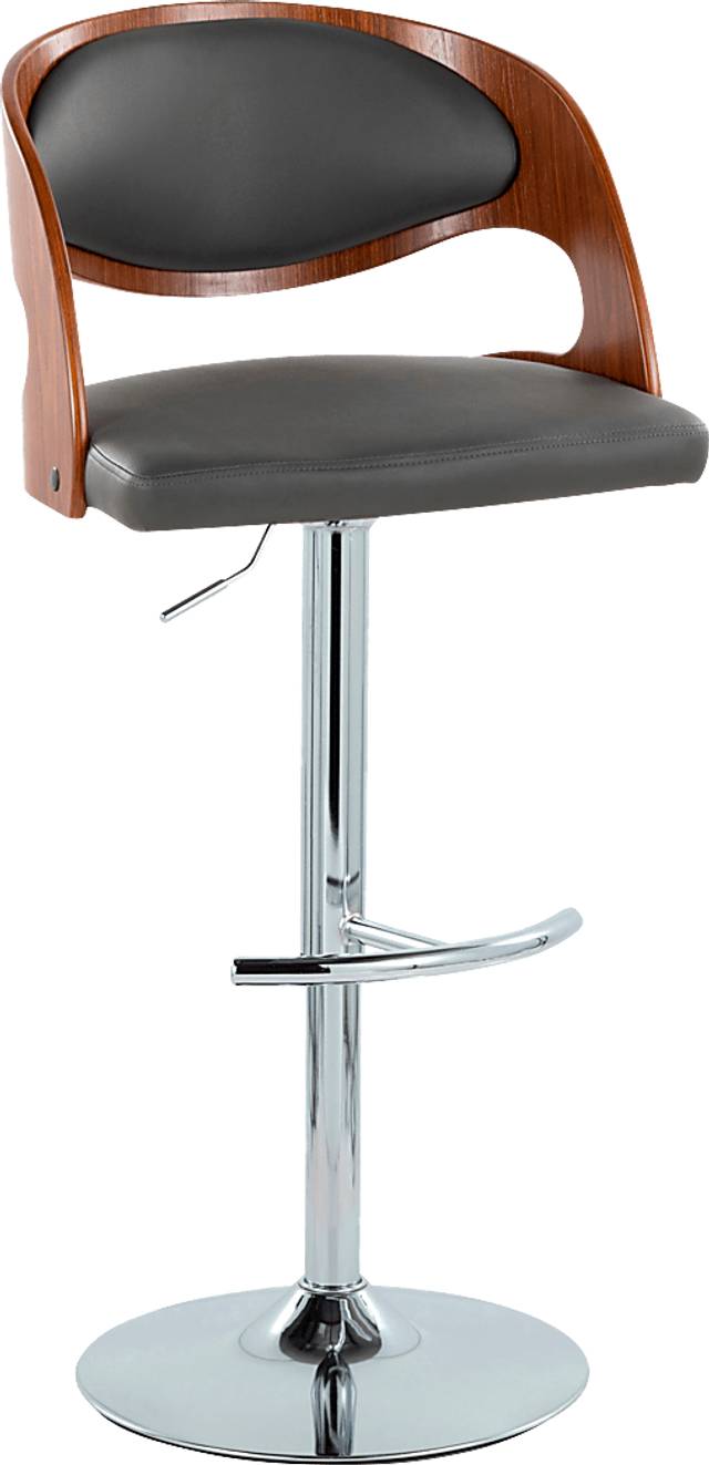 Tescord IV Gray Adjustable Barstool, Set of 2 - Thumbnail - Image 4