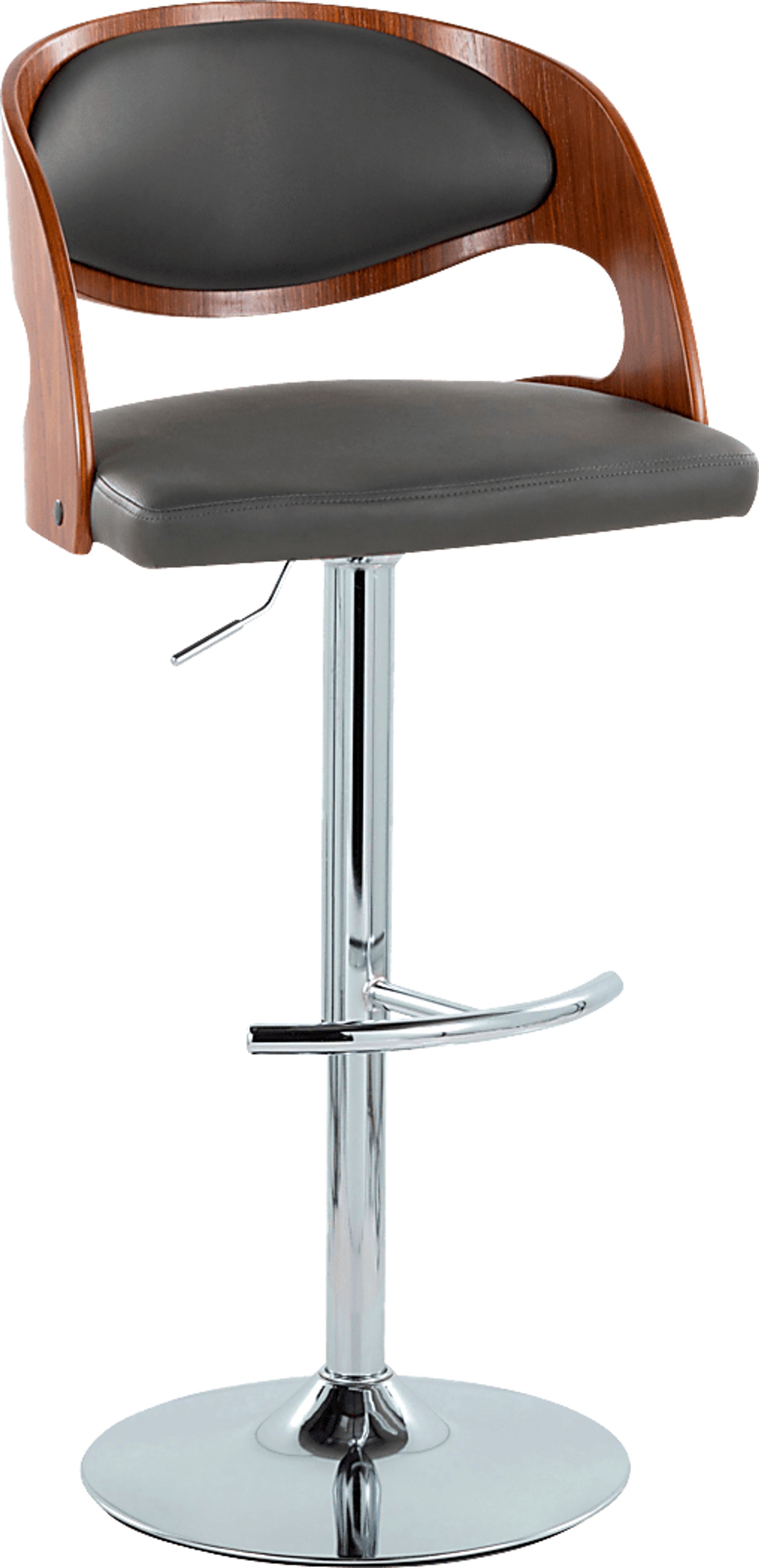 Tescord IV Gray Adjustable Barstool, Set of 2 - Image 4