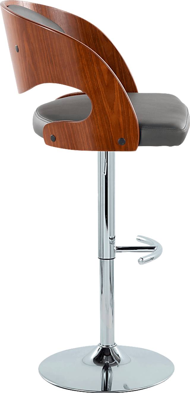 Tescord IV Gray Adjustable Barstool, Set of 2 - Thumbnail - Image 5