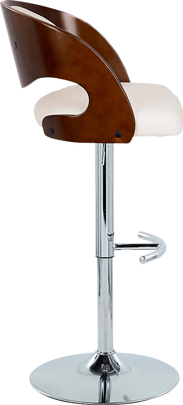 Tescord IV White Adjustable Barstool, Set of 2 - Thumbnail - Image 5