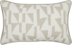 Tessa Peak Parchment Indoor/Outdoor Accent Pillow