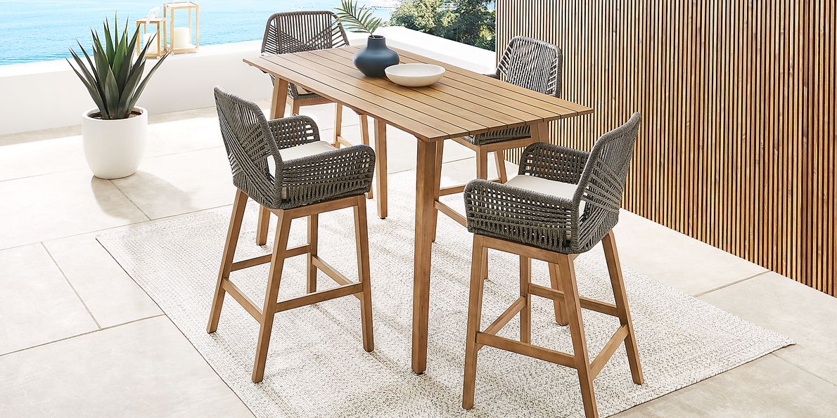 Bar height discount outdoor dining set