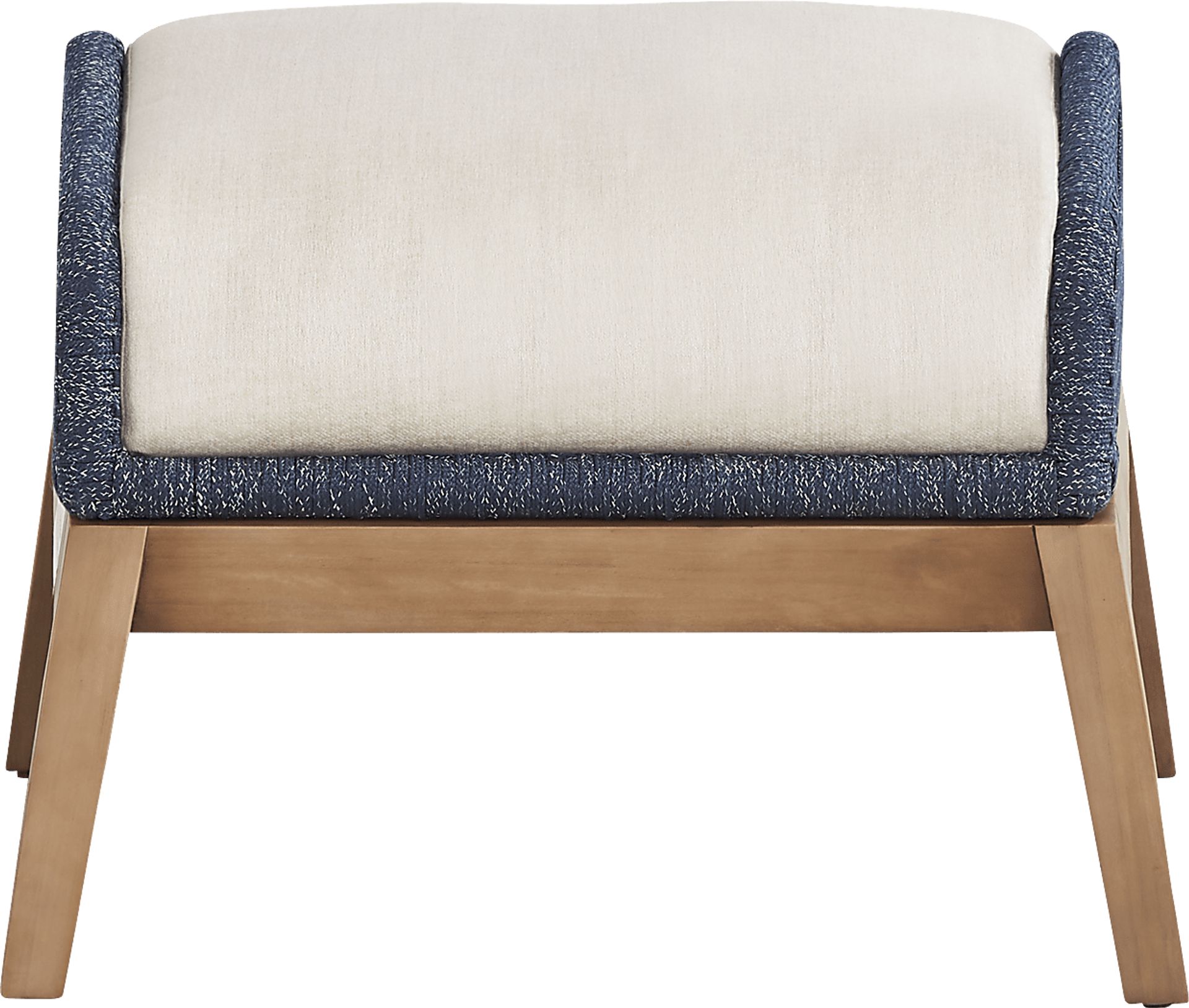 Tessere Blue Outdoor Ottoman - Image 2