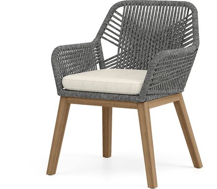 Tessere Gray Outdoor Arm Chair