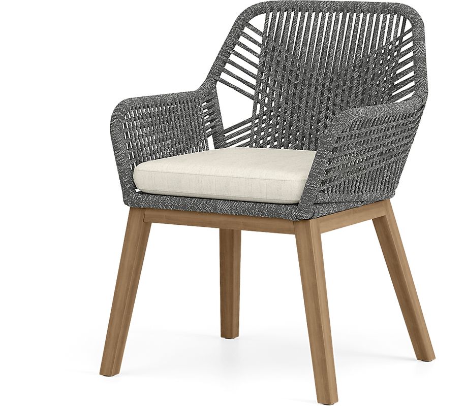 Tessere Gray Outdoor Arm Chair