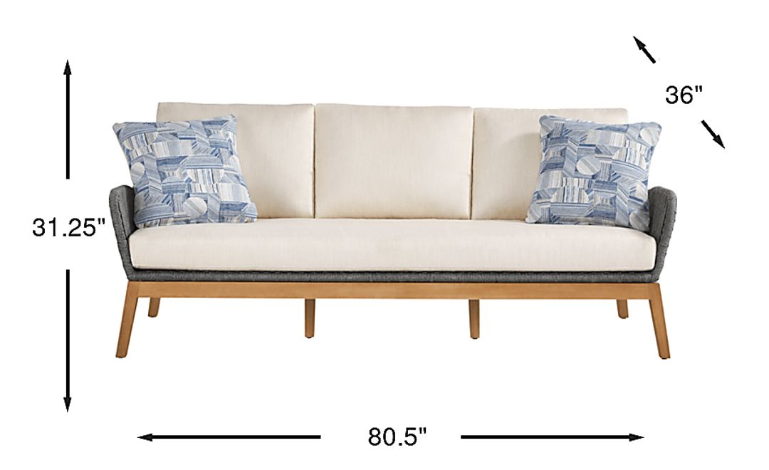Tessere Gray Outdoor Sofa