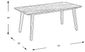 Tessere Natural Rectangle Outdoor Dining Table