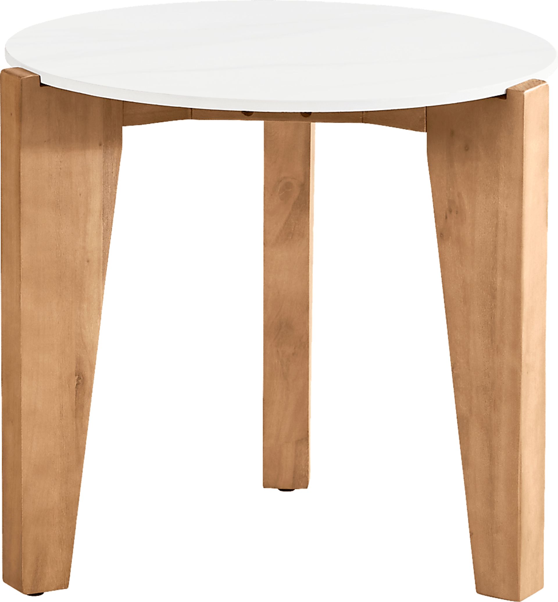 Tessere White Outdoor End Table - Image 1