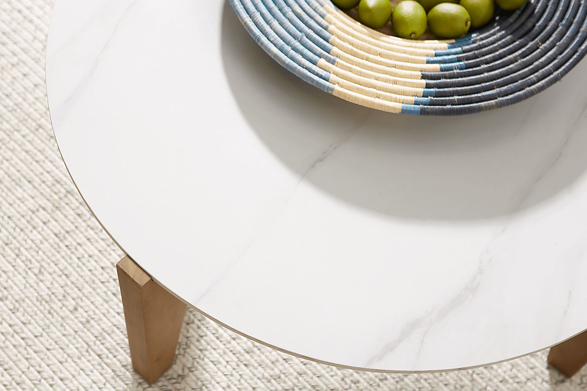 Tessere White Outdoor Nesting Tables, Set of 2 - Image 2