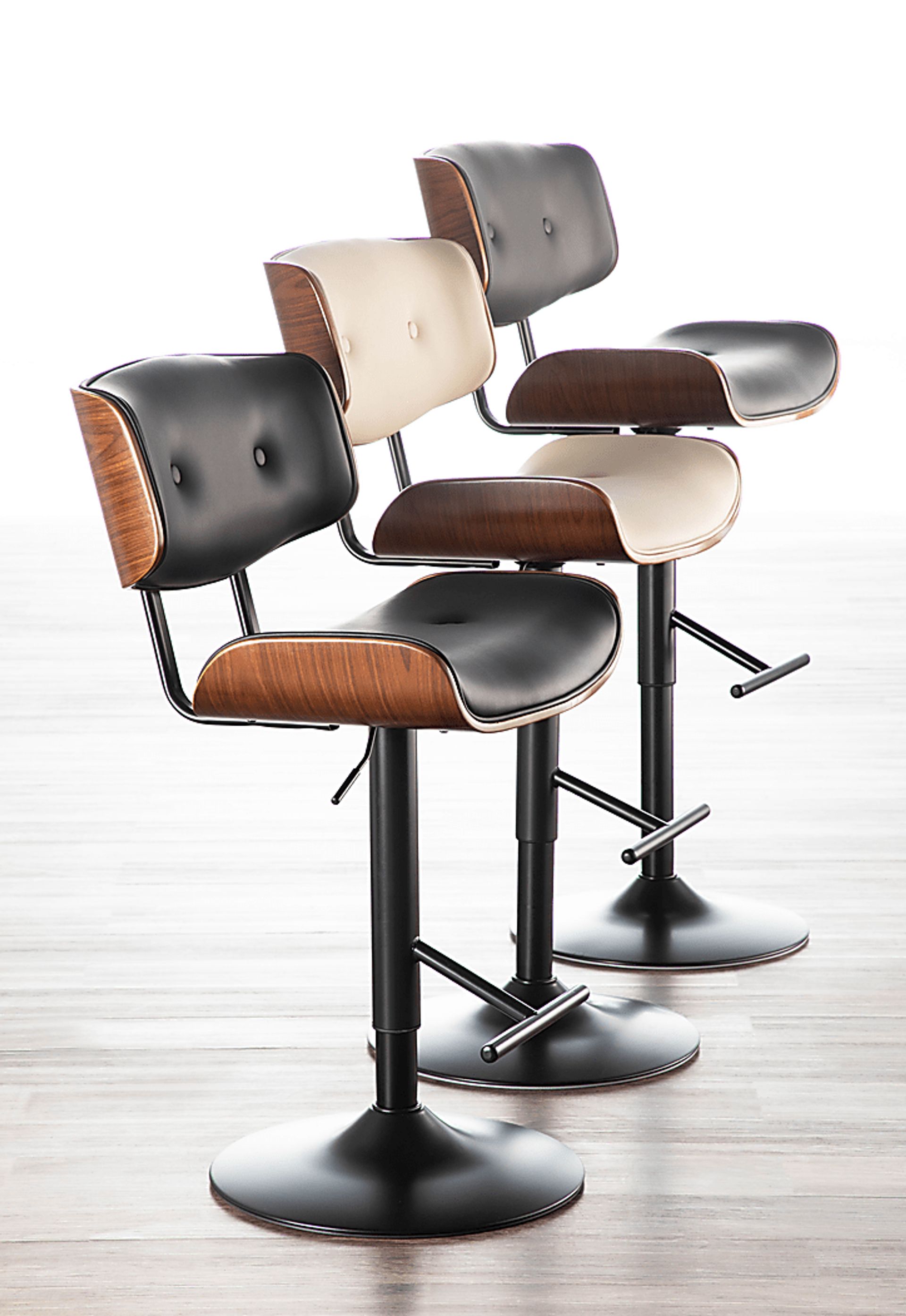 Tesshire Black Adjustable Barstool, Set of 2 - Image 11