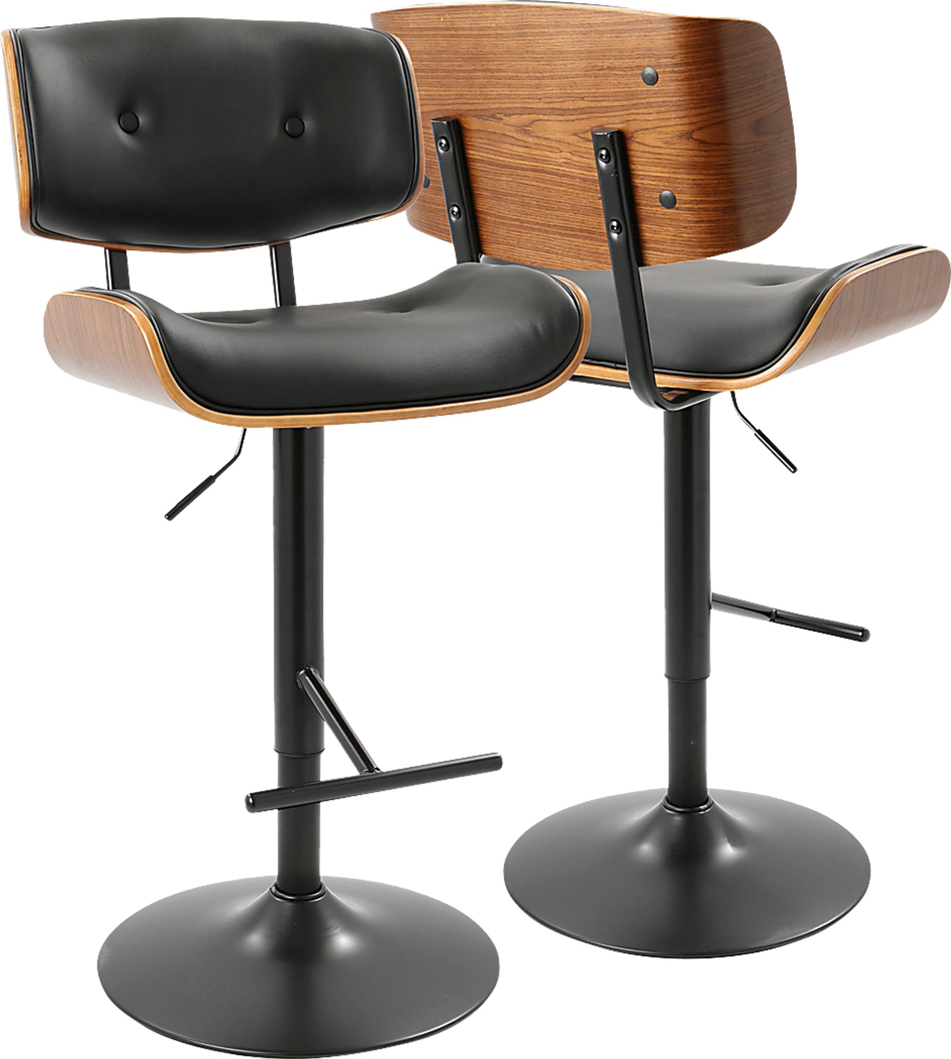 Tesshire Black Adjustable Barstool, Set of 2 - Image 16