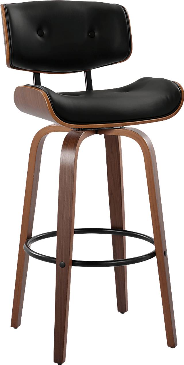 Tesshire II Black Swivel Barstool, Set of 2 - Thumbnail - Image 6