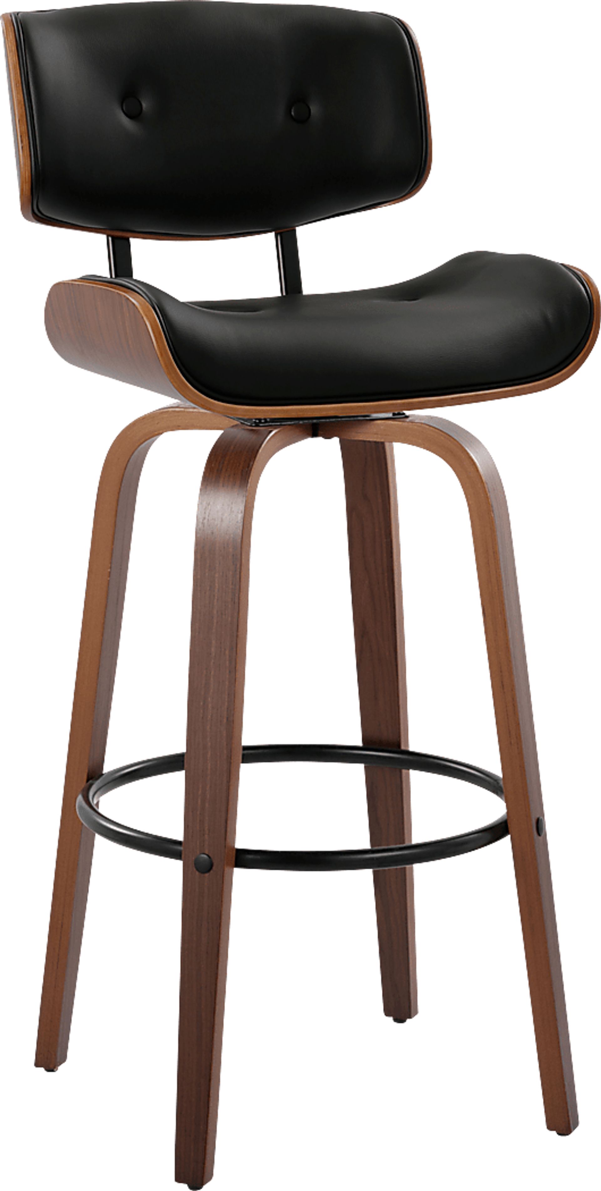 Tesshire II Black Swivel Barstool, Set of 2 - Image 6