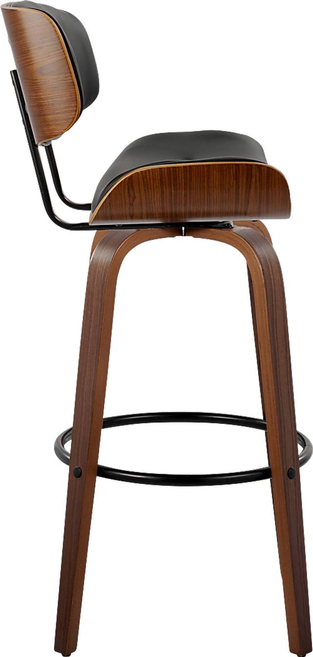 Tesshire II Black Swivel Barstool, Set of 2 - Thumbnail - Image 7