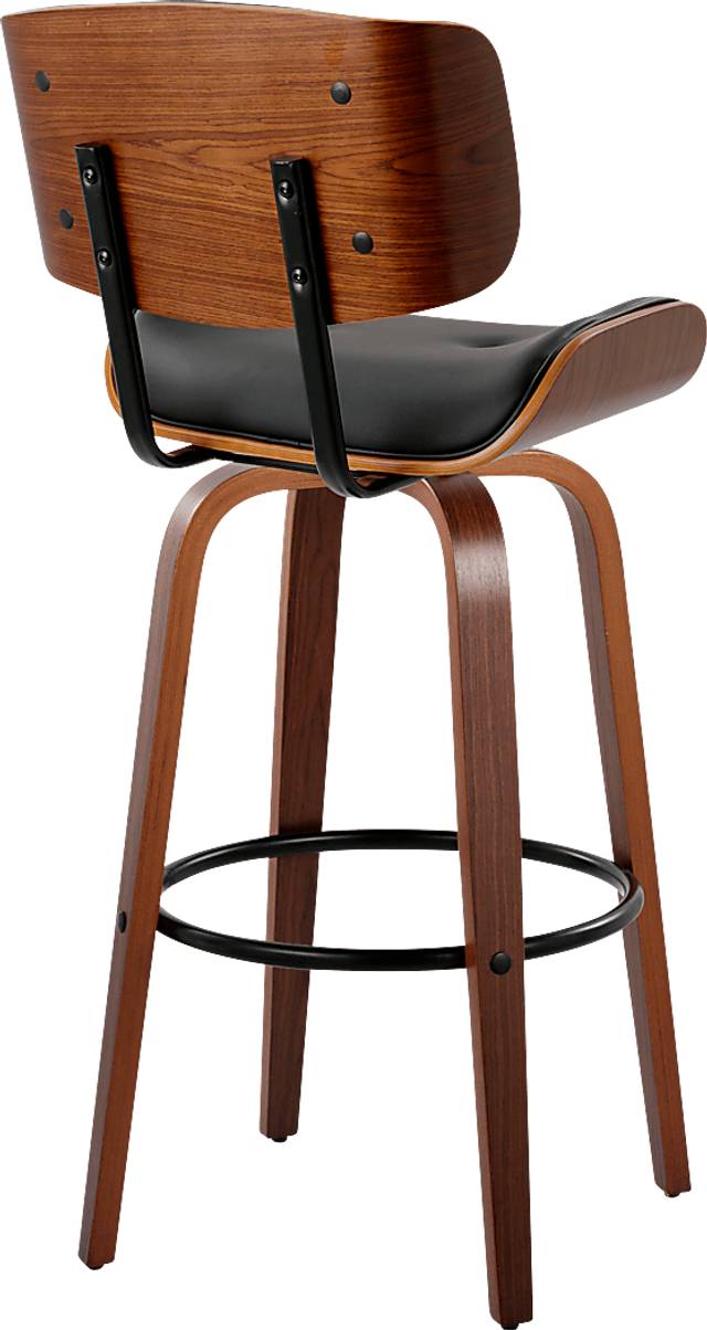 Tesshire II Black Swivel Barstool, Set of 2 - Thumbnail - Image 8